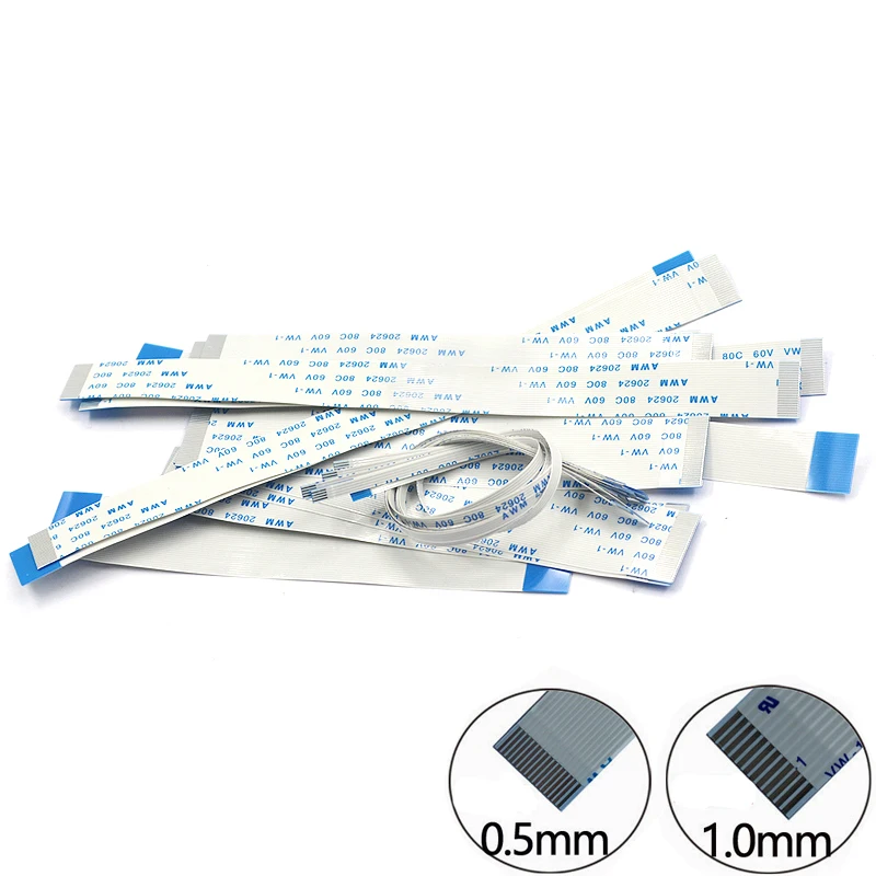 10 шт. плоский гибкий кабель с ПВХ изоляцией FFC FPC ЖК дисплей AWM 20624 80C 60V VW 1