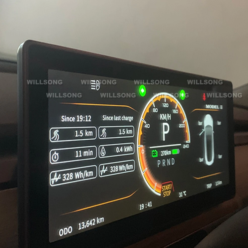 

OEM Style Instrument Panel Dashboard HUD Heads Up Display Gauge Cluster For Tesla Model 3 Performance Digital LCD Best