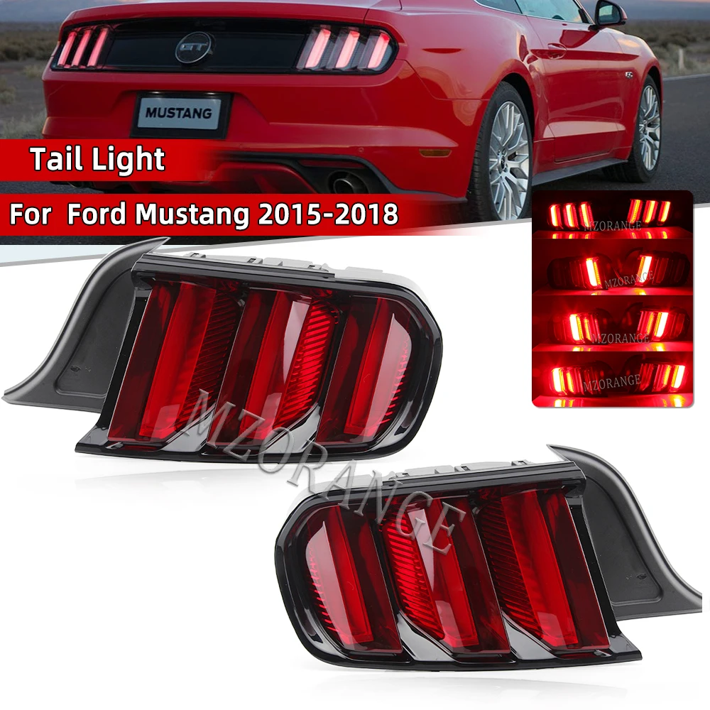 

LED Tail Light For Ford Mustang 2015 2016 2017 2018 US version Rear DRL Brake Turn Signal Light Car Accessories High Quality