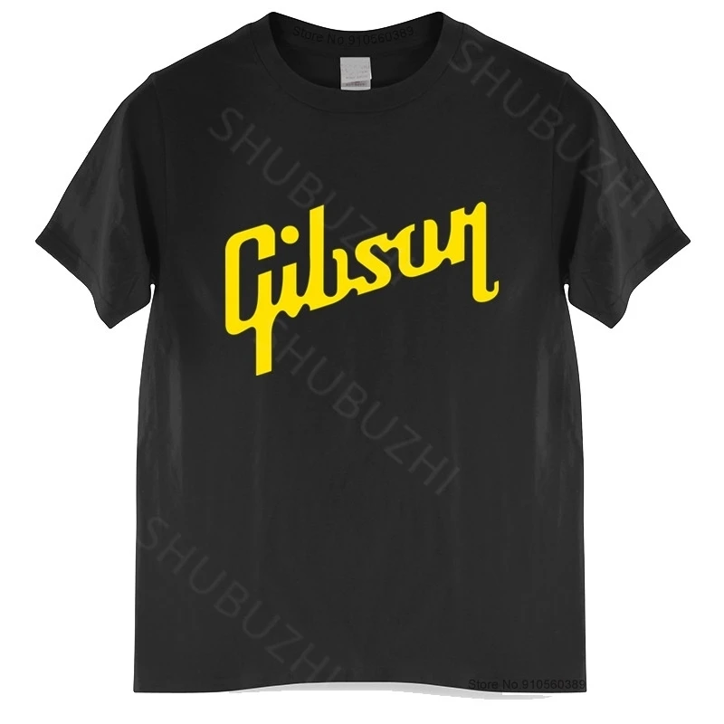 Футболка Gibson мужская с круглым вырезом люксовая брендовая тенниска из хлопка