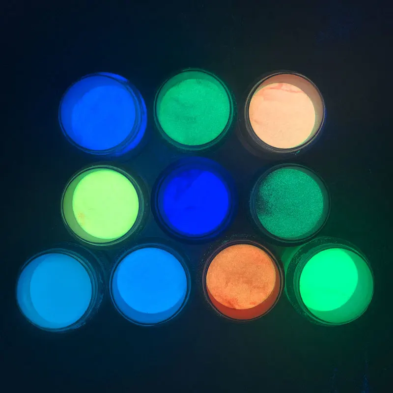 NEW 1 Box 10ml Luminous Dip Nail Powders Glow In Dark Dipping Glitter Decoration Long Last UV Gel Natural Dry NO Lamp Cure | Красота и