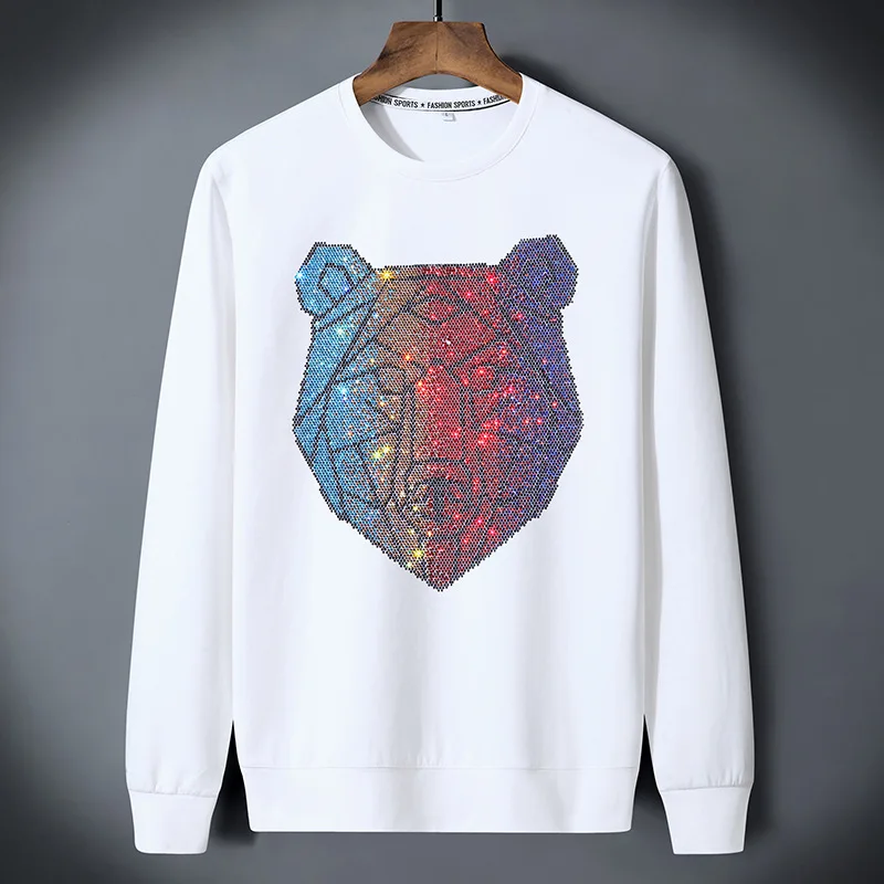 

2020 autumn/winter new hot drill European goods popular logo men's wear print sweatshirt men '