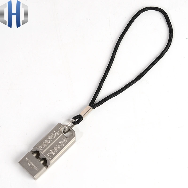 Титановый легкий портативный свисток для выживания на открытом воздухе