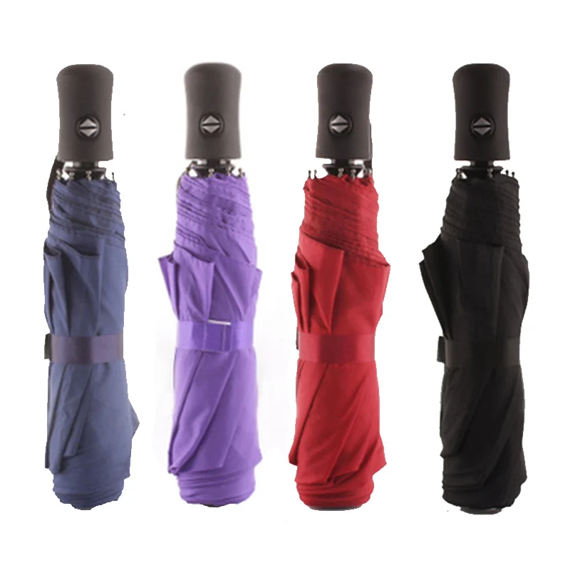 

8 Ribs Automatic Umbrella Increase One Button Three Folding Umbrella Portable Umbrella UV Protection Waterproof Umbrella