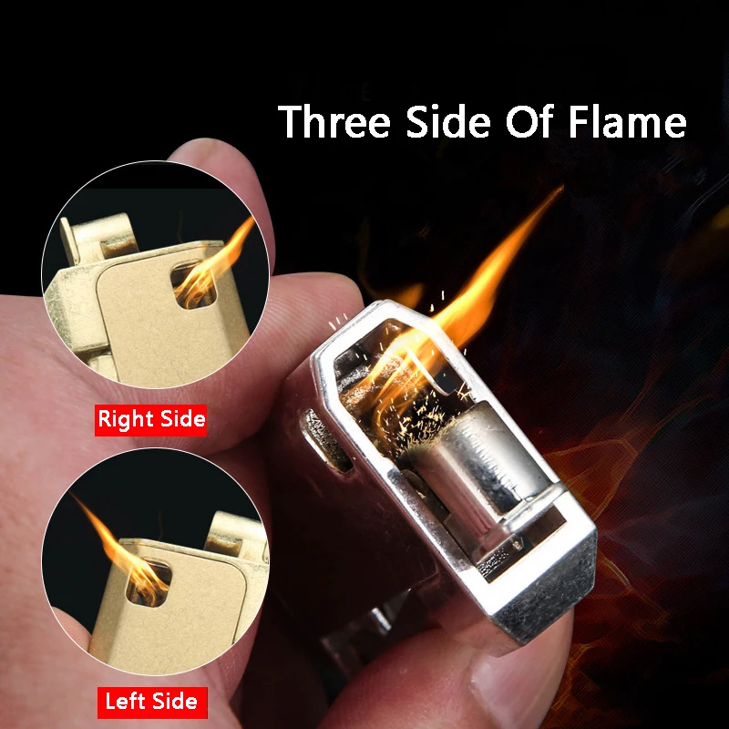 Керосиновая Зажигалка из чистой меди кремневая зажигалка Классическая