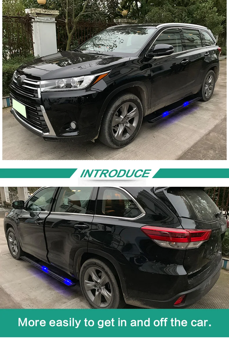 Горячая сторона шаг бег доска nerf бар для TOYOTA HIGHLANDER IATF16949 Качество Поставщик, SUV speciali