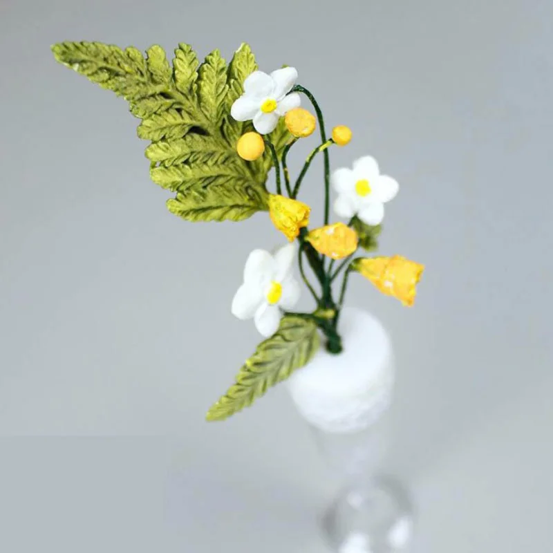 Sugarcraft лист силиконовые формы Мимоза помадка для пирожных сделай сам украшения