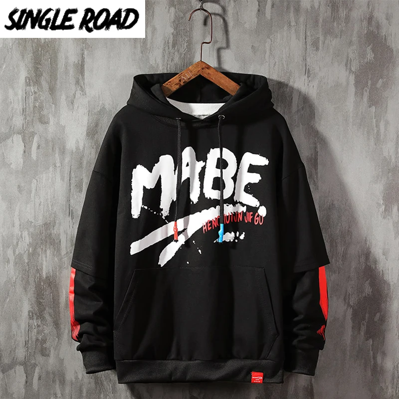 Однодорожные мужские толстовки с капюшоном Мужская Лоскутная Толстовка 2020