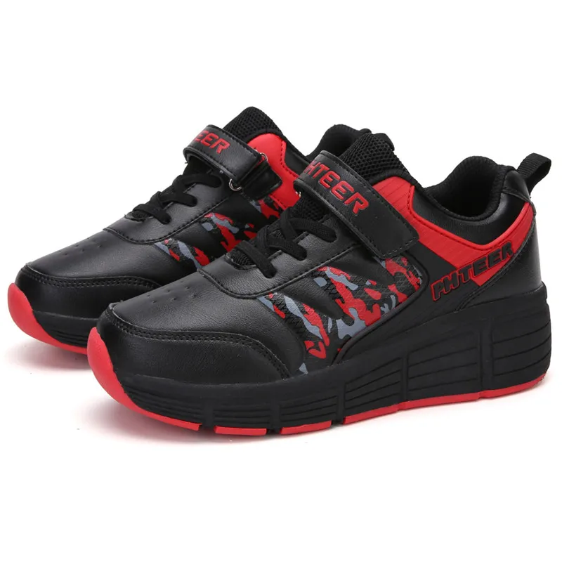 

Roller Skate Shoes for Kids Boys Girls Wheels Sneakers with On Double Wheels Children Boy Girl Roller Sneakers Tennis Shoes