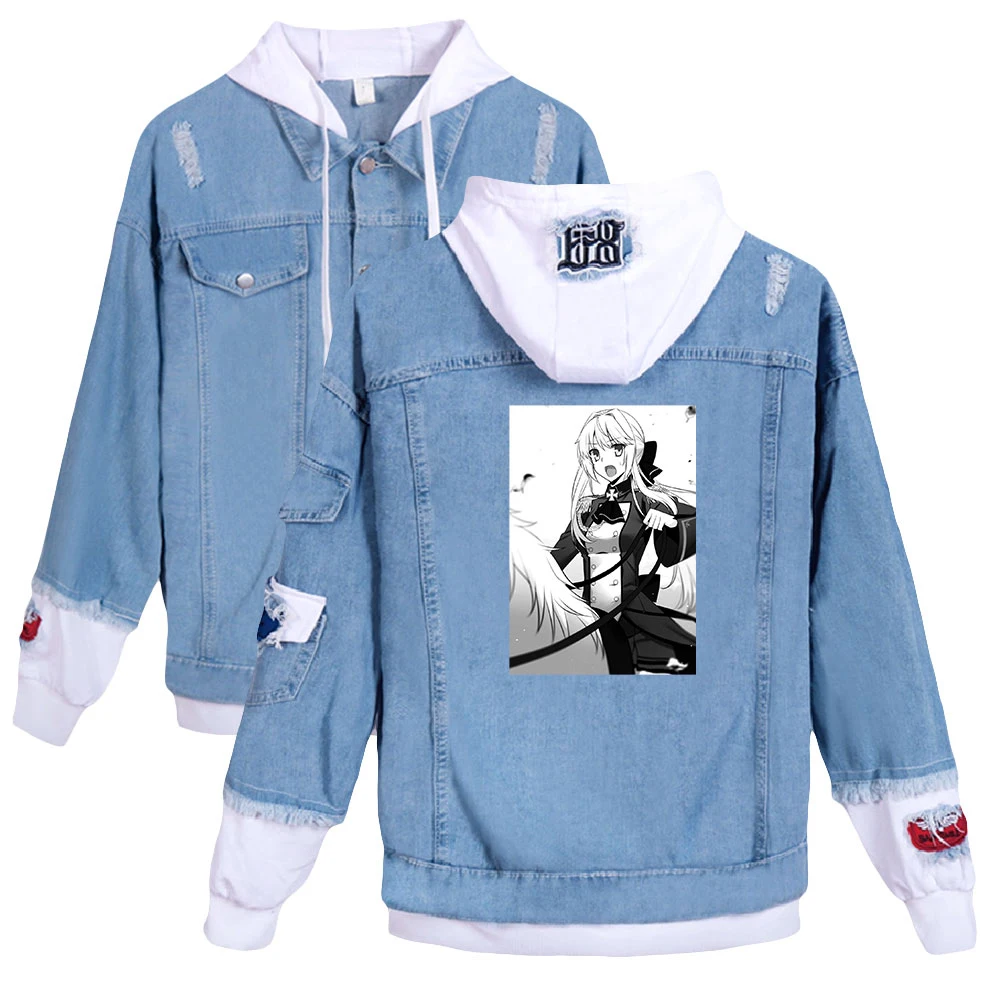 

frdun Fall 2021 Anime How a Realist Hero Rebuilt The Kingdom Denim 2D Print Casual Men Women Clothes