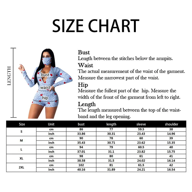 

Sexy Women Stars Print Bodycon Sleepwear Jumpsuit Button Bodysuit Shorts Romper Bodysuit Leotard Long Sleeve Bodysuit With Mask