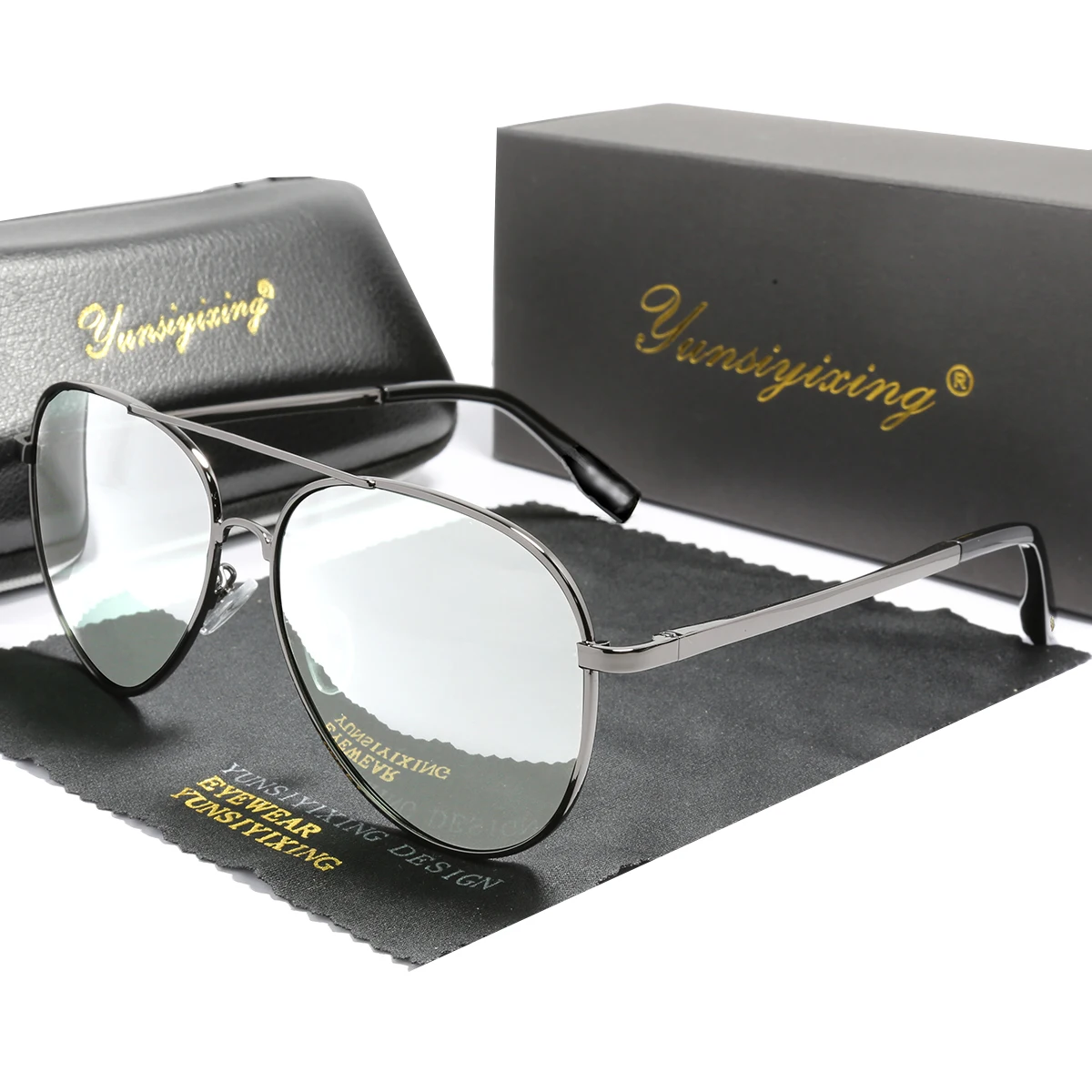 

YUNSIYIXING Men Vintage Metal Polarized Sunglasses Classic Brand Sun Glasses Uv400 High Quality Driving Eyewear For Men/Women