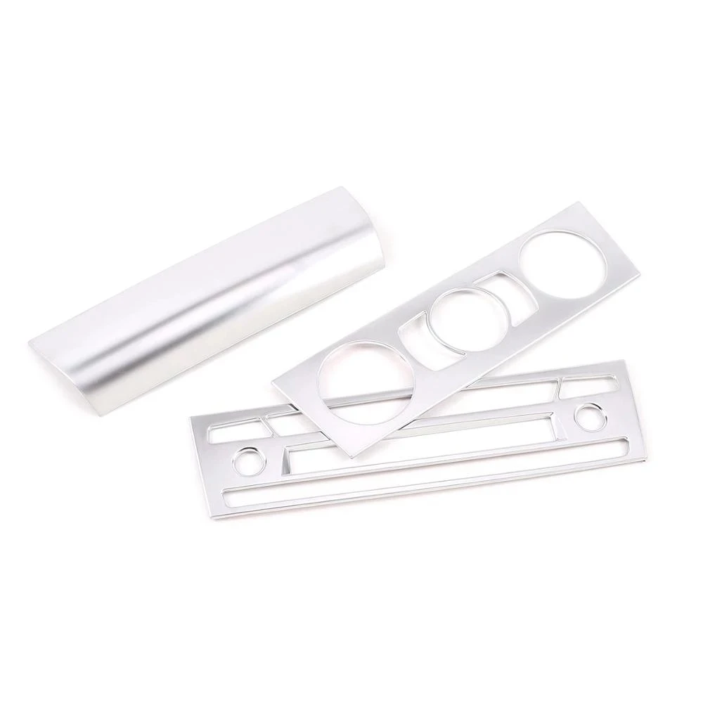 

ABS Carbon Fiber Car Interior Center Control Air Condition Panel Volume Switch Frame Cover Trim For BMW 1 Series E81 2007-2011