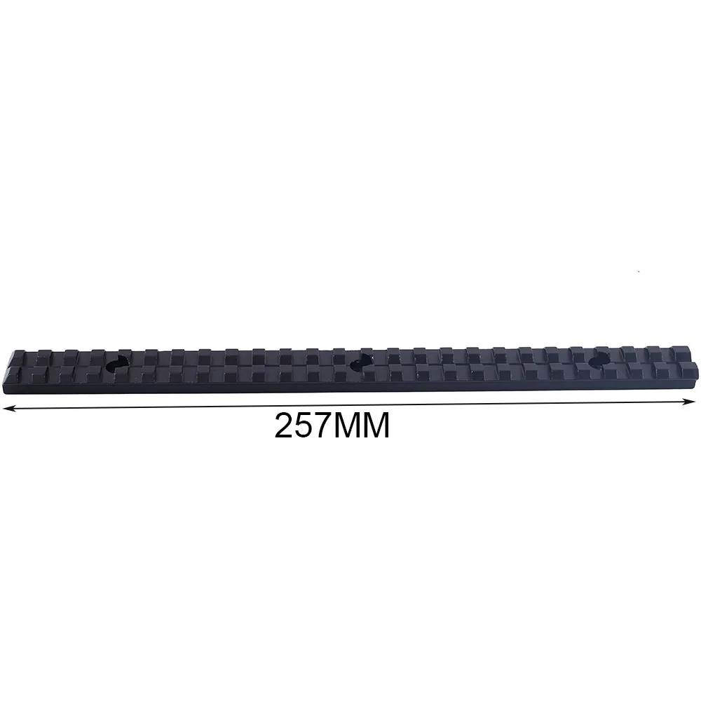 Tactical 230mm Picatinny Rail Adapter 22 Slot 3 hole Mount Base for 20mm Scope Mounting System Accessories Hunting|Аксессуары для
