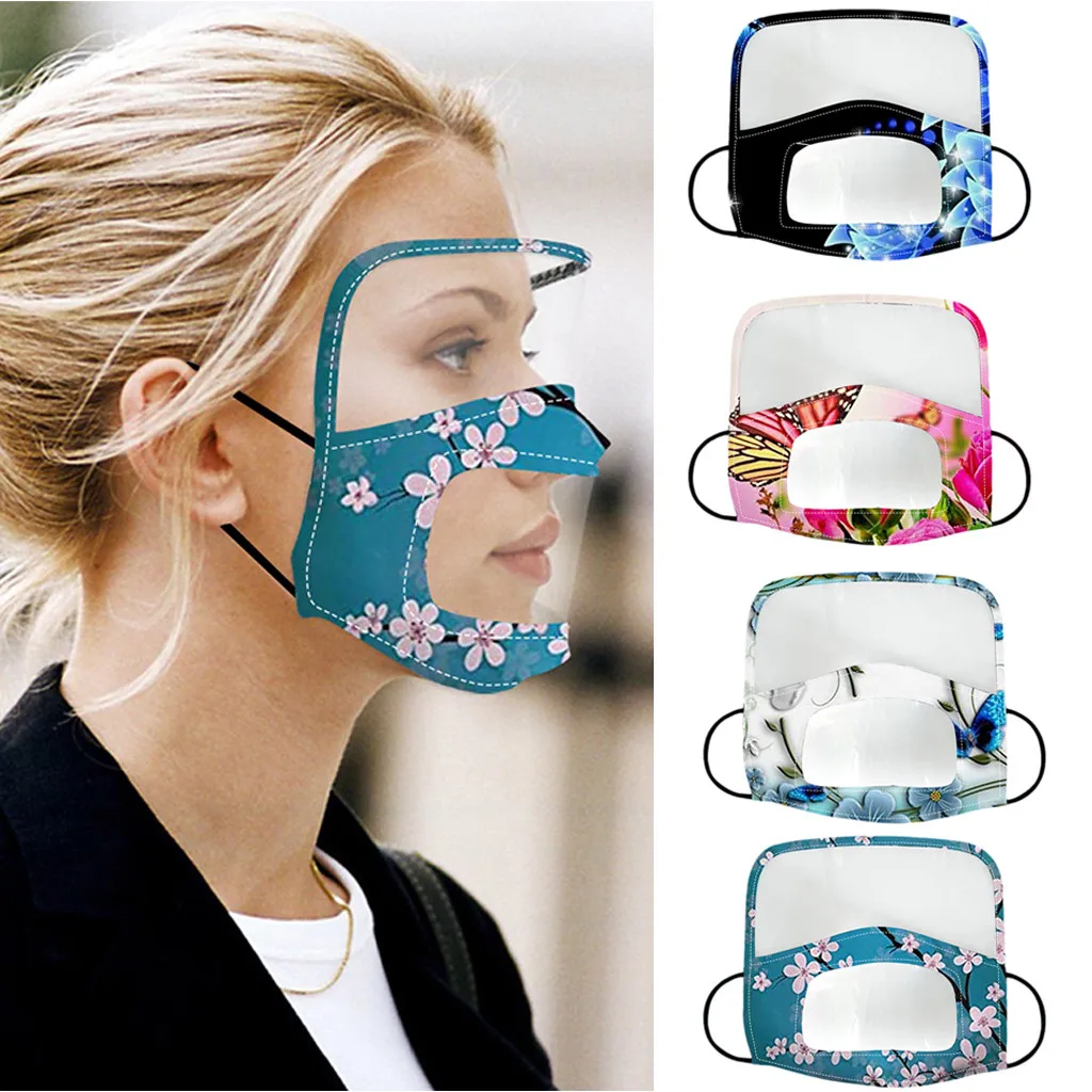 Прозрачные видимые Смягчающая маска для ухода за кожей лица 4 шт. mascarilla лицевая с