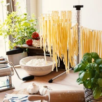 kitchen stand spaghetti manual hanging easy clean foldable pasta drying rack rotation accessories noodle holder home tools