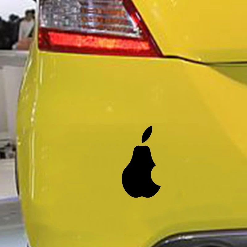 15*8,1 см груша без логотипа яблока виниловая наклейка высечка автомобильный ноутбук быть разными крутыми графическими автомобильными аксессуарами