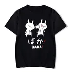 Женская футболка с коротким рукавом Baka Rabbit, футболка в стиле Харадзюку с принтом в уличном стиле