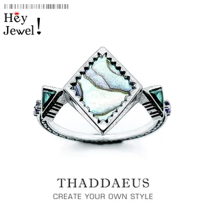 Кольцо с перламутром и зигзагом для женщин, Ювелирное Украшение в европейском стиле, летний подарок 2021 года из стерлингового серебра 925 пробы