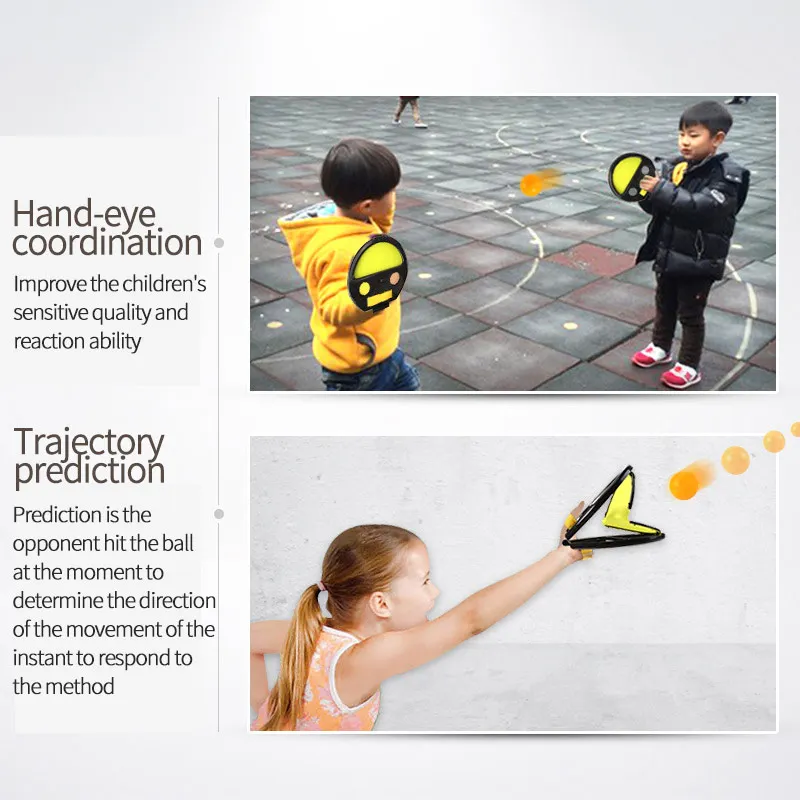 

Outdoor Sport Toy Set Hand Catching Ball Toys Parent-Child Interaction Toy Fun Double Fitness Indoor Throwing And Catching Balls