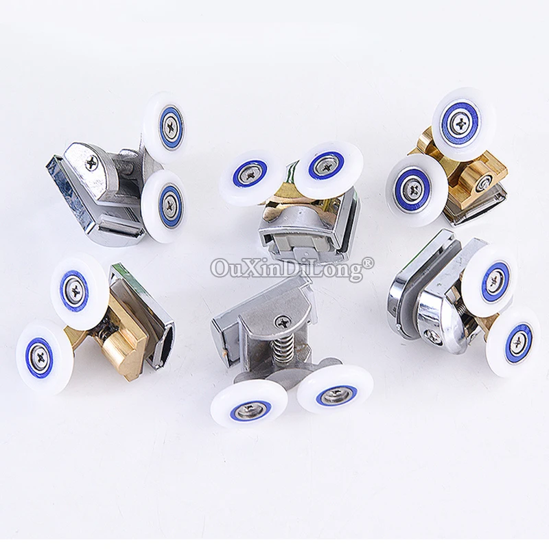 Новинка 2 шт. ролики для раздвижных дверей душа/бегунки/колеса/шкивы латунные