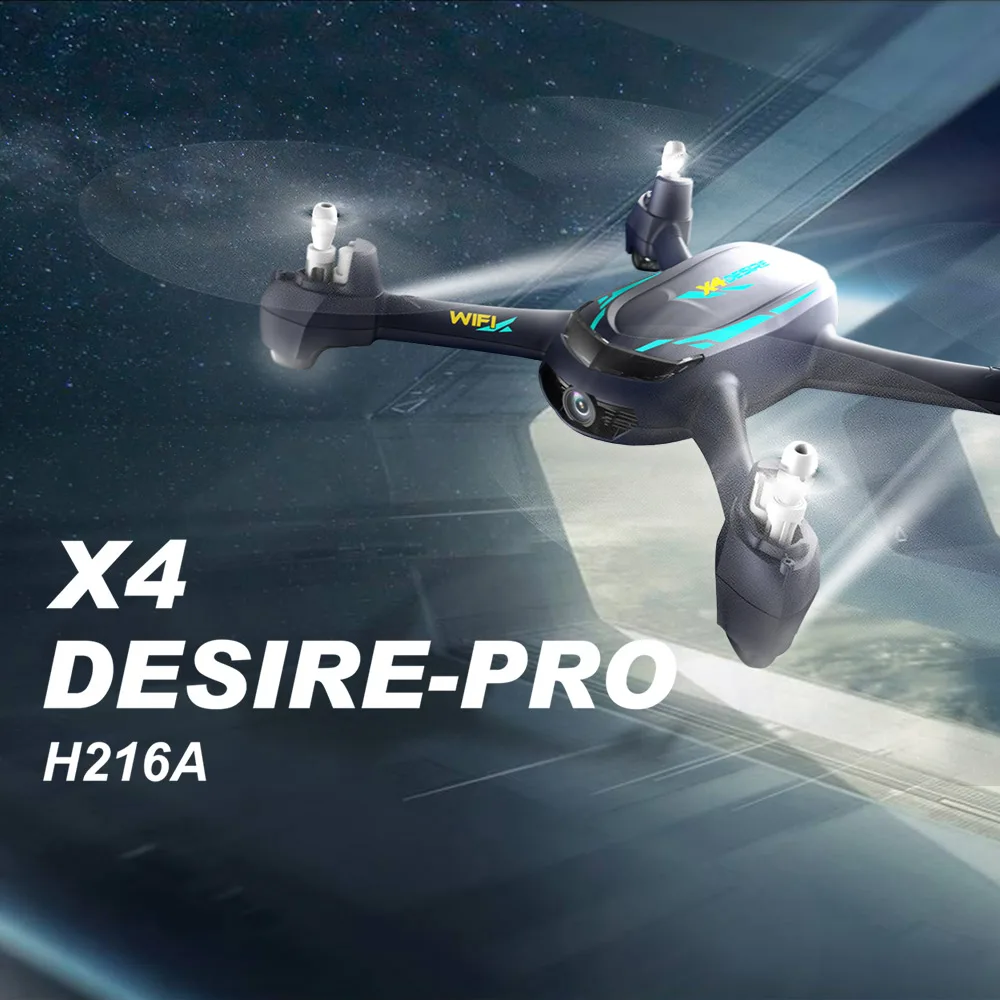 Квадрокоптер H216A X4 DESIRE Pro Wi Fi FPV HD камера 1080P RC селфи GPS RTF|Радиоуправляемые