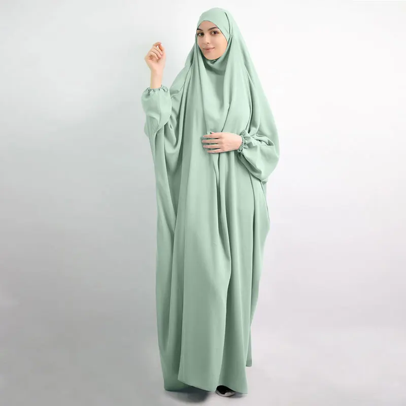 Мусульманский цельный молитвенный хиджаб Рамадан молитвенная одежда Jilbab для