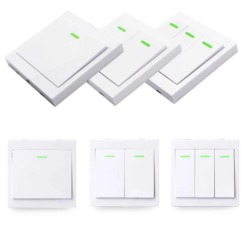 433 Mhz wall switch 86 remote control Transmitter Panel Wireless Corridor Room Home Wall Switch | Электроника