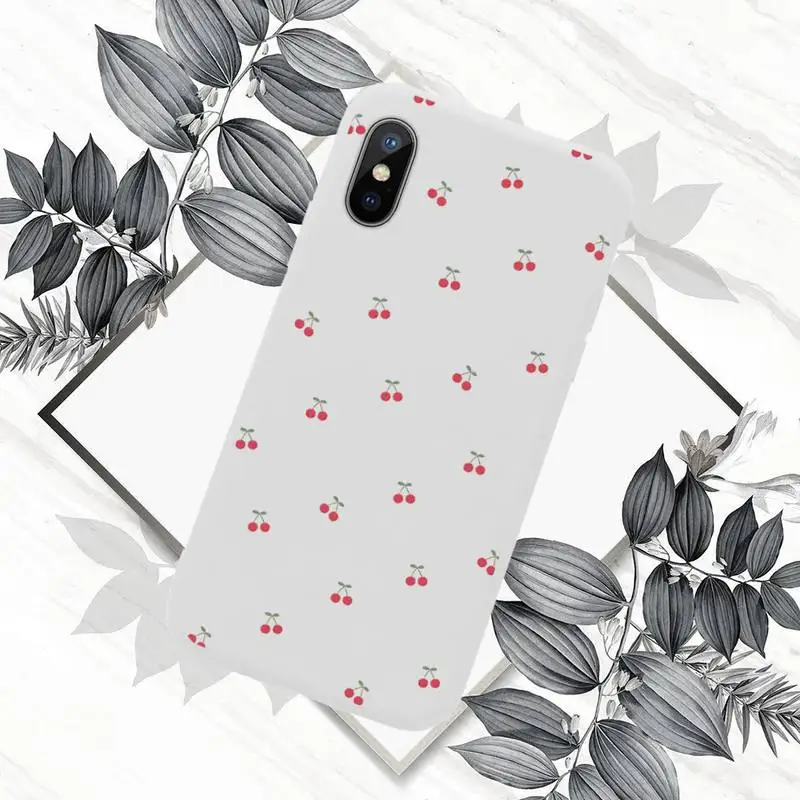 

Summer Fruit Phone Case White Candy Color for iPhone 11 12 mini pro XS MAX 8 7 6 6S Plus X SE 2020 XR