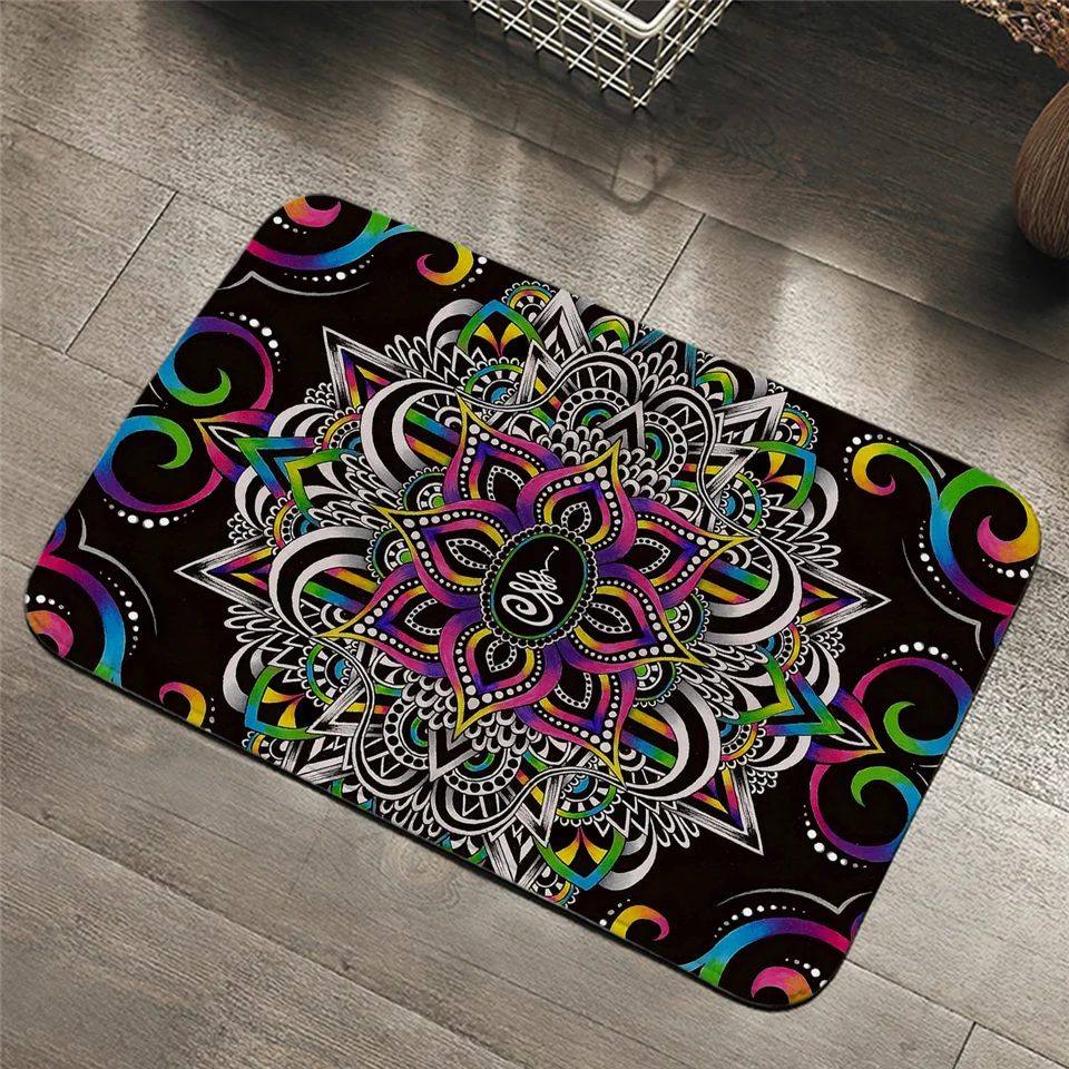 Trippy Alien by Brizbazaar ковер акварельный ковер третий глаз напольный коврик Мандала блюдце нескользящий коврик для спальни для мальчиков