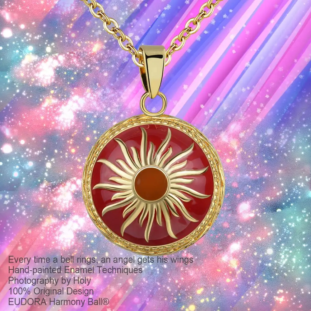 Эмалированный шариковый кулон солнце Eudora уникальный оригинальный Гармония