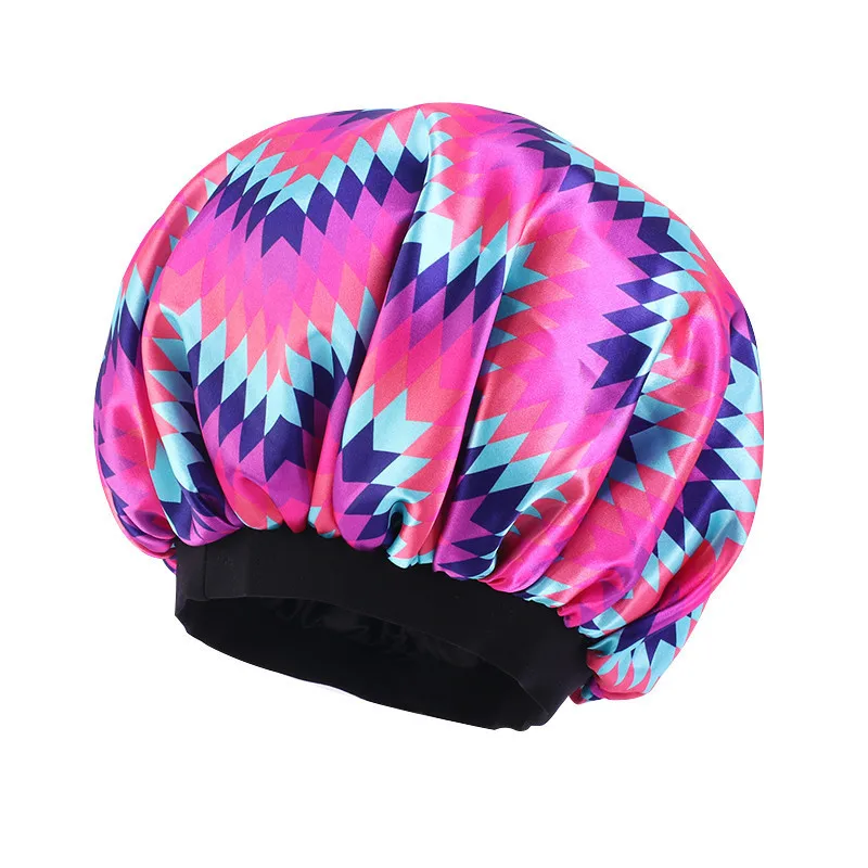 1 шт. шелковая головка для душа женская шапка ночного сна регулируемая атласная