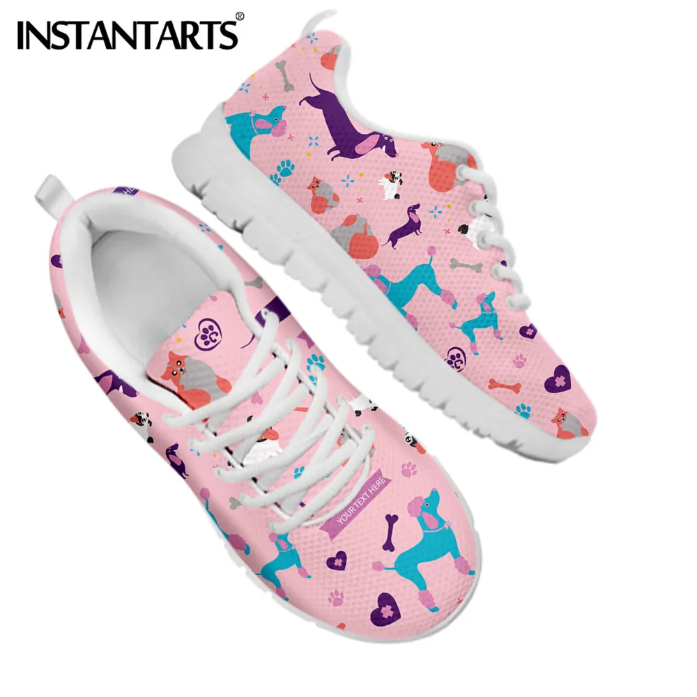 

INSTANTARTS Casual Women VET Shoes Medicine Healthy Veterinary Cats Dogs Brand Designer Ladies Mesh Flats Sneaker Zapatos Mujer