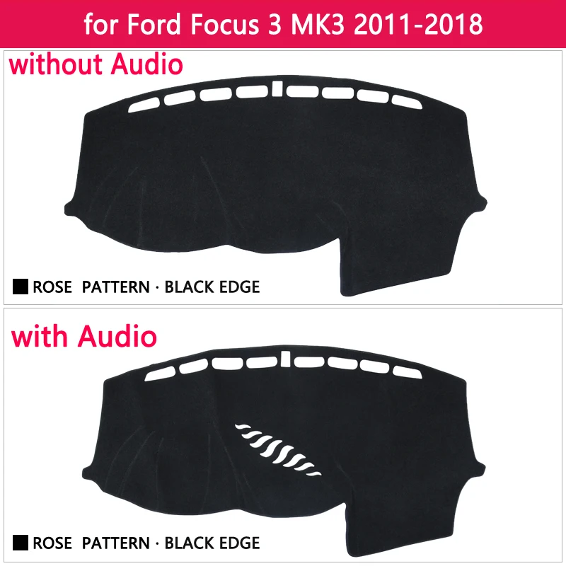 Чехол для приборной панели Защитная панель Ford Focus 3 2011 ~ 2018 MK3 аксессуары Детская
