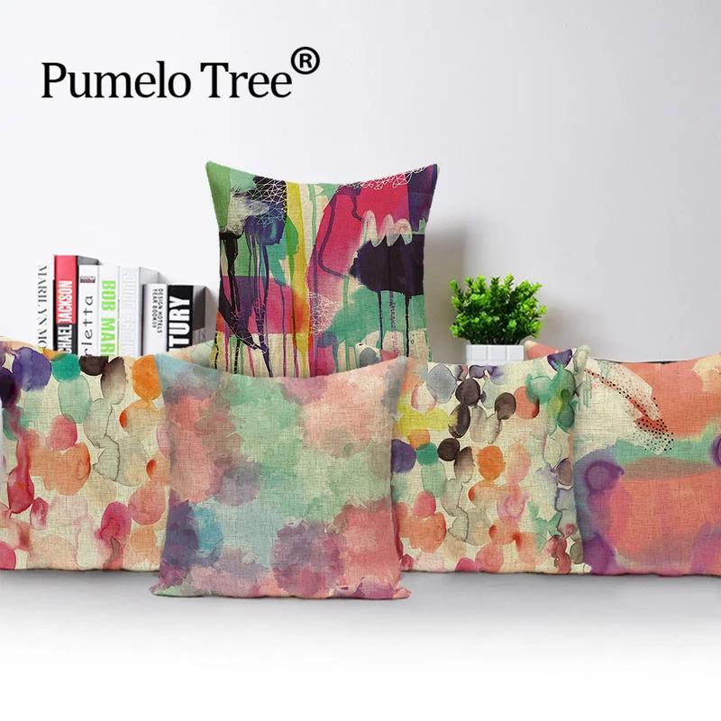 Собственная фотография наволочка чехол для подушки потертый шик акварельные