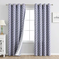 morocco print curtain thermal insulated drapes living room darkening curtain panels window decoration geometric sliding curtains