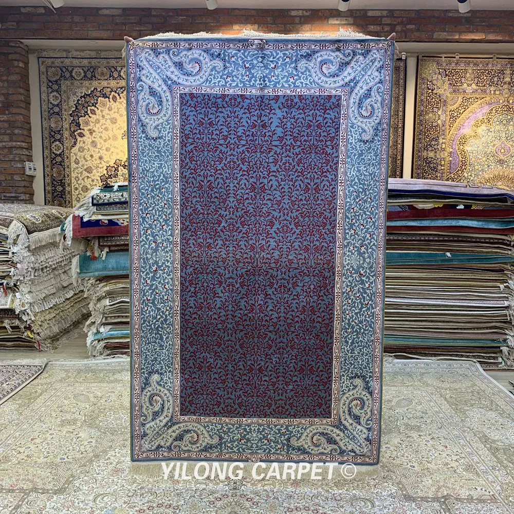 Шелковый Классический ковер ручной работы YILONG 3 'x 5' персидский цветочный