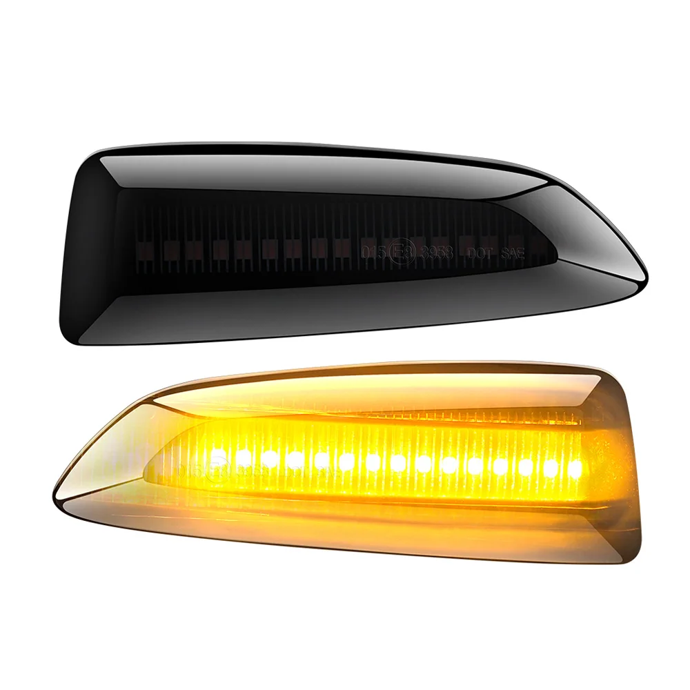 2 шт. желтый течет Боковой габаритный фонарь поворота светильник светодиодный