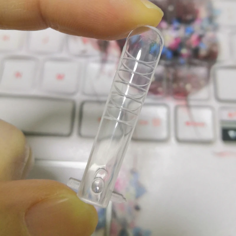 

120PCS Plastic Quick Nail Builder Mold Transparent Reusable Tool Full Cover Nail Extension Forms Tips Top Forms On Nails