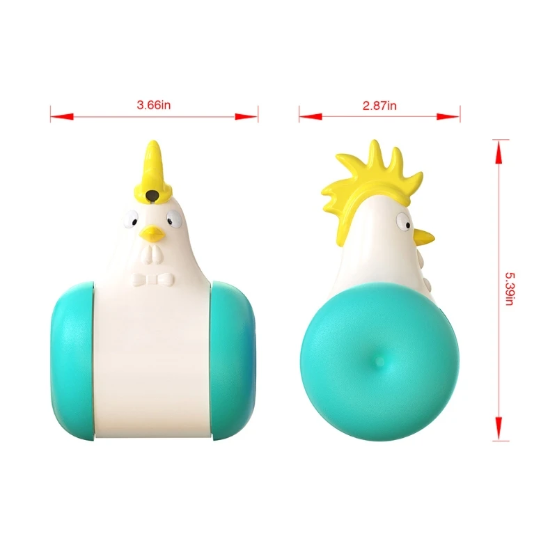 

Plastic Tumbler Chicken Interactive Toy Automatic Electric Cat Funny Teaser Toys with Sound Pet Supplies for Kitten Dogs R9CA