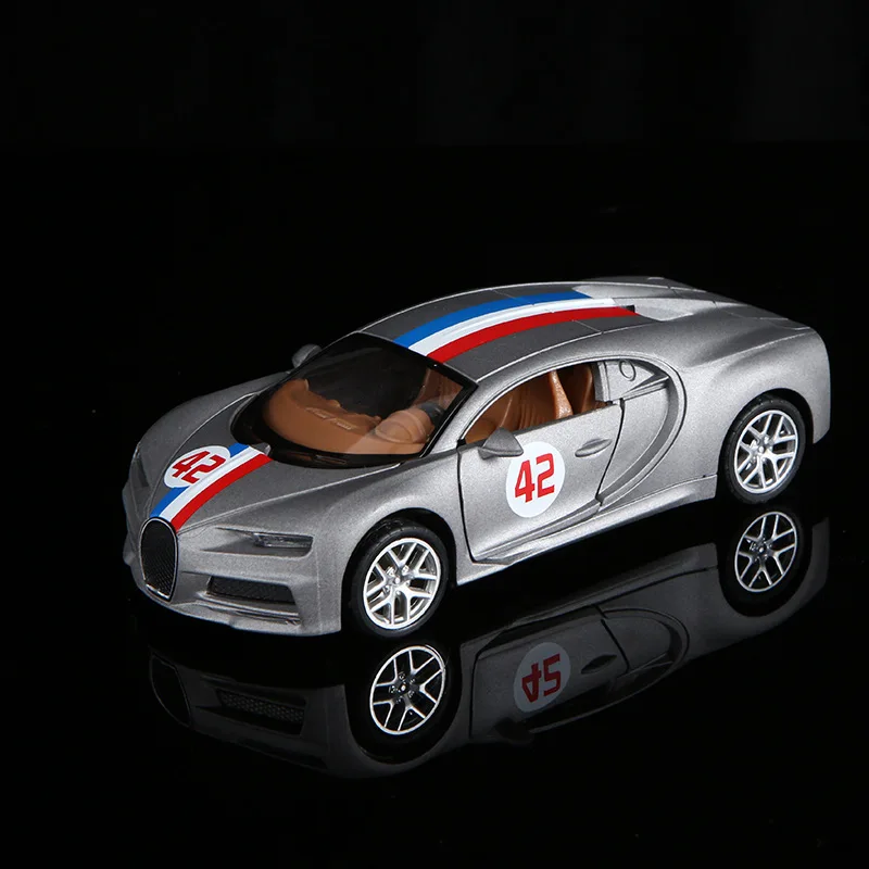 

Manufacturers Direct Supply (Color Box) Bugatti Simulation Alloy Car Ornaments 1:32 Double Door Return Car Wholesale