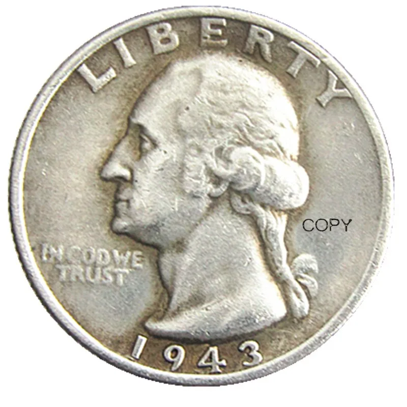 

Нам 1943 секунд/D разных мята квартал Вашингтон доллара посеребренные копия монеты