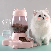 2 2l pet automatic feeder dog cat food bowl water drinking bottle large capacity dispenser for dogs puppy food bowl pet feeding