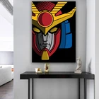 Плакат аниме Daitarn с 3 головками, настенное художественное украшение для спальни, печать картин для кабинета, гостиной, домашний декор, холст для украшения