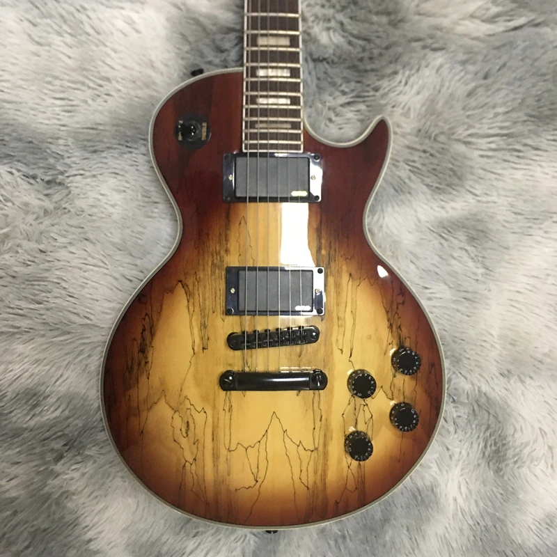 

made in china high quality electric guitar rose wood fingerboard 22 fret black hardware