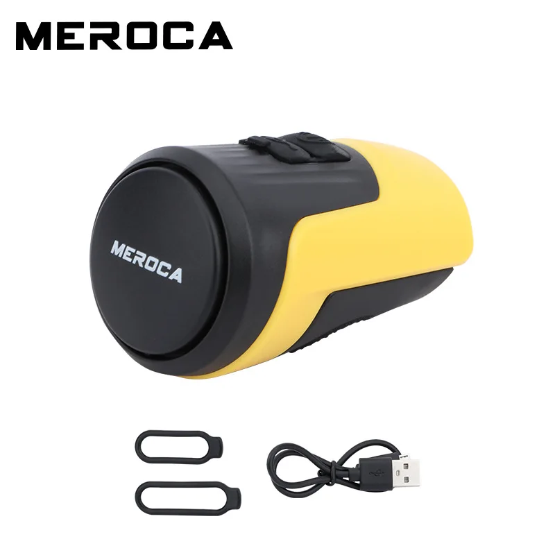 MTB Bicycle Bell Electric Horn With Alarm 4 Kinds Of Sounds Road Bike USB Charging Safety Anti-theft Accessories |