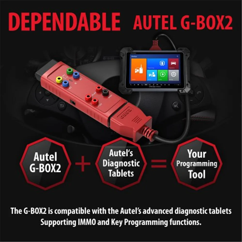 Оригинальный ИНСТРУМЕНТ Autel G BOX2 работает с MaxiIM IM608/IM508 для программирования