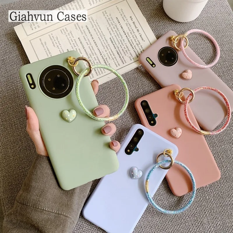 Блестящее кольцо на запястье силиконовый мягкий чехол для телефона Huawei Honor Play 3 3E