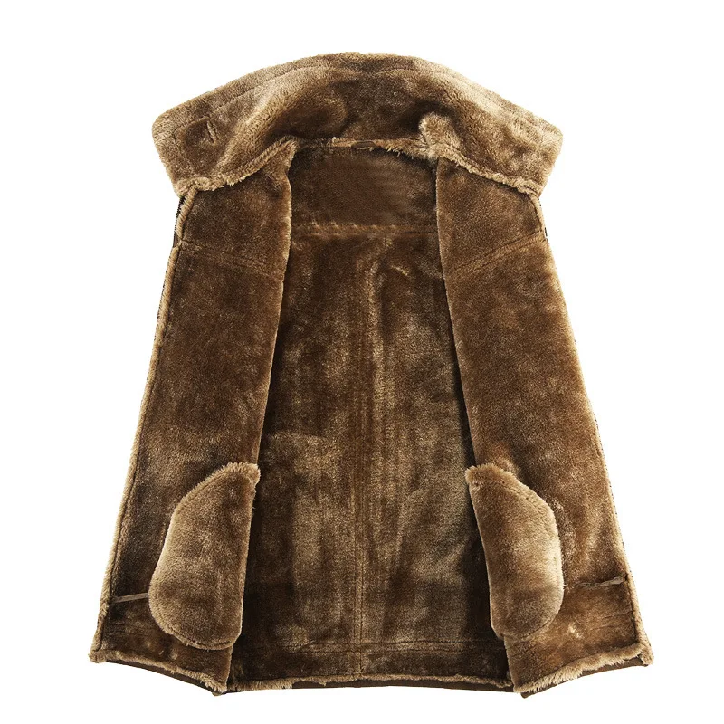 Куртка бомбер мужская из натуральной овечьей кожи приталенная авиационная