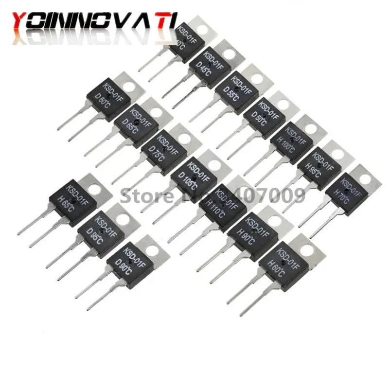 5PCS JUC 31F/KSD 01F H Temperature Protection Switch 40 Degrees 135 Normally Open KSD 01F|Выключатели| |
